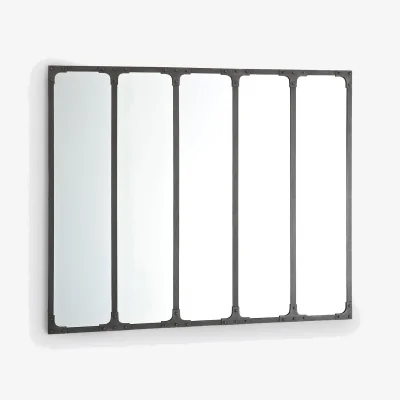 La Redoute Lenaig Industrial Iron Mirror, 144 X 120cm
