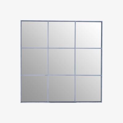 La Redoute 95cm Silver Finish Square Window Mirror