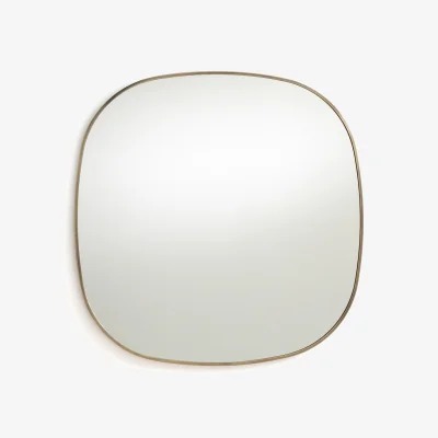 La Redoute Caligone Aged Brass Metal Mirror, H80cm