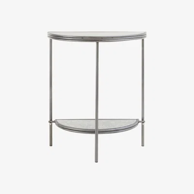 La Redoute Antique Mirror Half Moon Console Table
