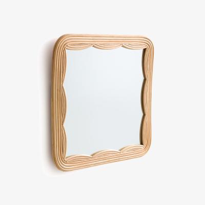 La Redoute Vaguo 52cm High Square Rattan Mirror