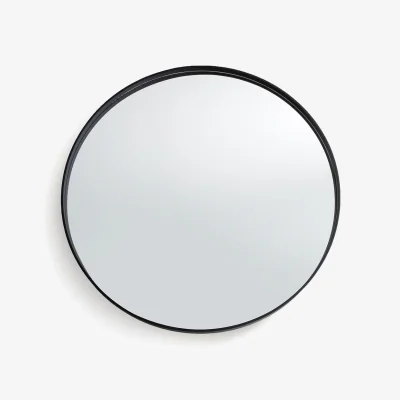 La Redoute Alaria 100cm Diameter Round Black Mirror