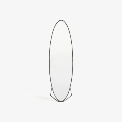 La Redoute Koban H170cm Oval Metal Standing Mirror