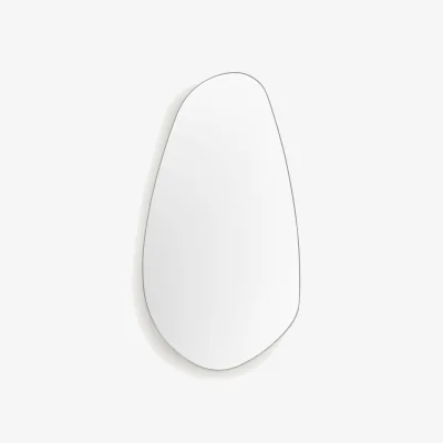 La Redoute Lido Organic Mirror in Satin Nickel H140cm