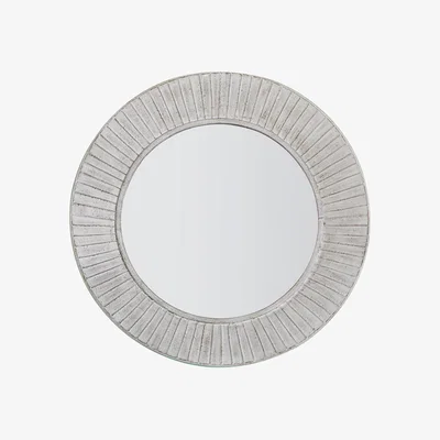 La Redoute 81cm Cream Round Mirror