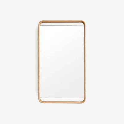 La Redoute Mime Oak Mirror, Height 140cm