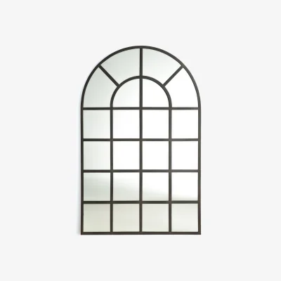 La Redoute Lenaig 110 x 170cm Arched Industrial Metal Window Mirror