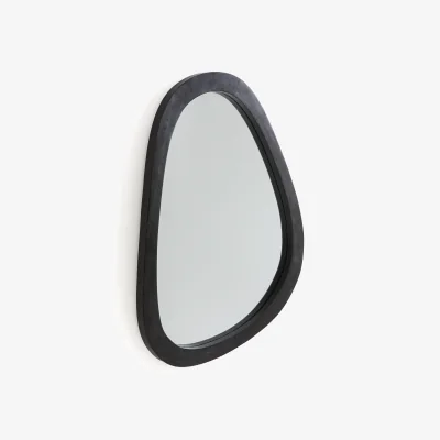 La Redoute Elnora Organic Shaped Solid Teak Mirror
