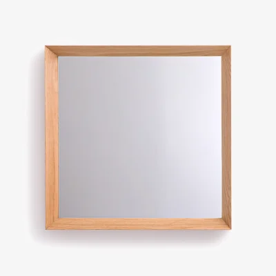 La Redoute Andromède 60cm High Solid Oak Mirror
