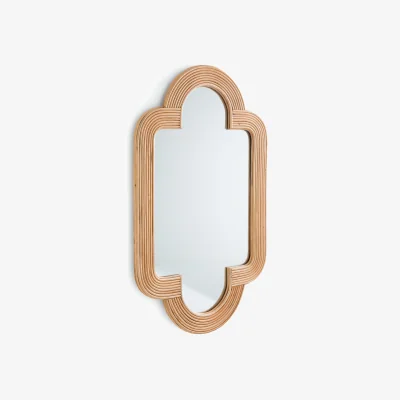 La Redoute Rivia 120 x 73cm Rattan Mirror
