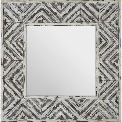 La Redoute 89cm Wall Mirror in Fir Wood Frame