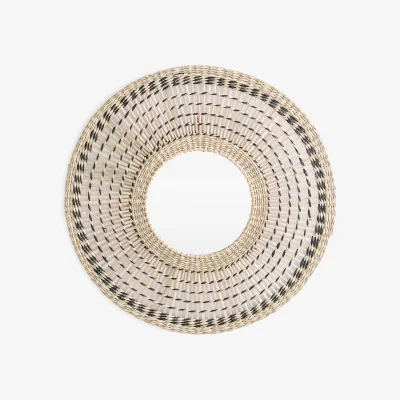 La Redoute Macio 50cm Diameter Woven Grass Mirror