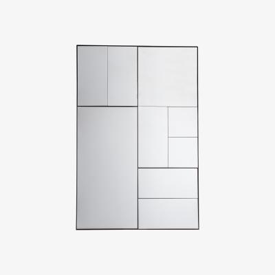 La Redoute 81 x 122cm Black Abstract Mirror