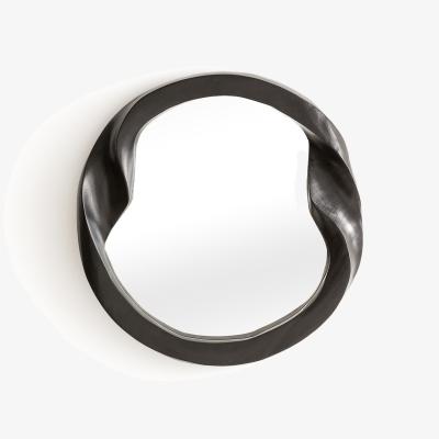 La Redoute Elara 40cm Diameter Suar Wood Round Mirror