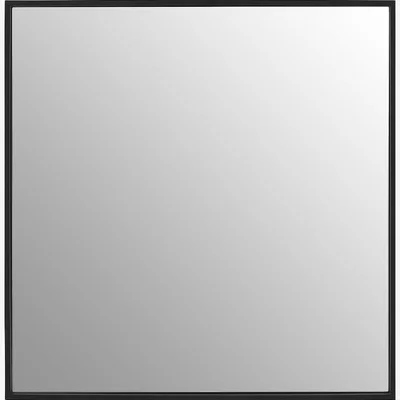 La Redoute 52cm Square Wall Mirror in Matte Black