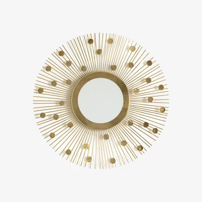 La Redoute Soleil 58cm Diameter Round Metal Sunburst Mirror