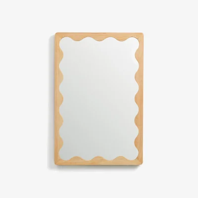 La Redoute Lia Wavy-Edged Mirror, Height 91cm