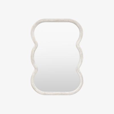 La Redoute 90cm Hockley Curved White Rectangle Mirror