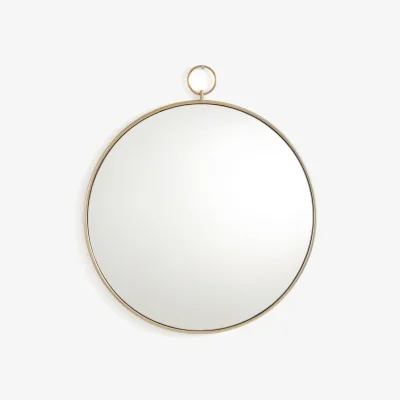 La Redoute Uyova 60cm Round Metal Mirror