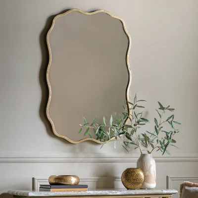 La Redoute 65x95cm Spence Contemporary Mirror Gold