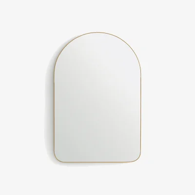 La Redoute Uyova 60 X 90cm Brass Arch Mirror