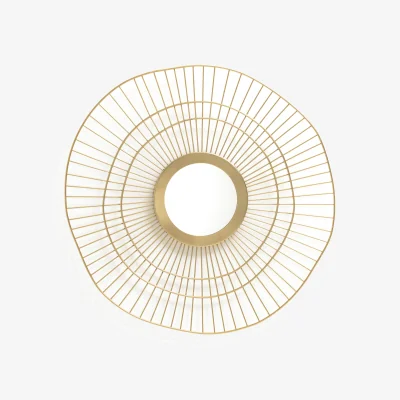 La Redoute Spyk 70cm Diameter Round Wired Metal Mirror
