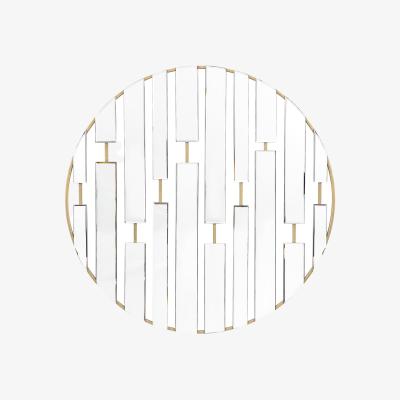 La Redoute 90cm Champagne Decorative Round Mirror