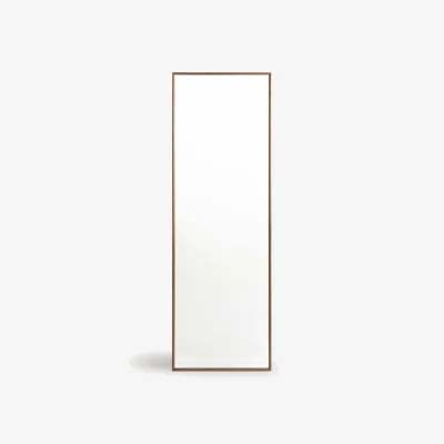 La Redoute Zindlo Mirror On Stand in Solid Walnut H178