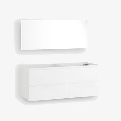 La Redoute L120cm Wall-Mounted Vanity Unit & Mirror
