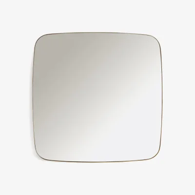 La Redoute Iodus Square Iron Mirror, Width 90cm X Height 90cm