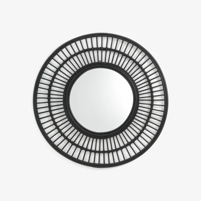 La Redoute Nogu Round Rattan Mirror, 90cm Diameter