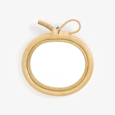 La Redoute Nogu 33 x 30cm Rattan Apple Mirror