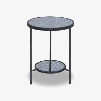 La Redoute Antique Smoked Mirror Two-Tier Side Table