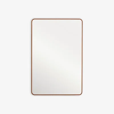 La Redoute Iodus Walnut Veneer 80 X 120cm Rectangular Mirror