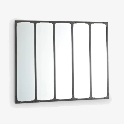 La Redoute Lenaig Industrial Iron Mirror, 144 X 120cm