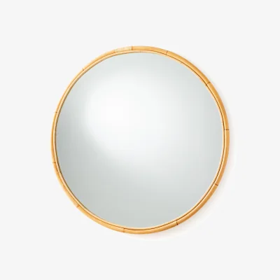 La Redoute Nogu 120cm Diameter Round Rattan Mirror