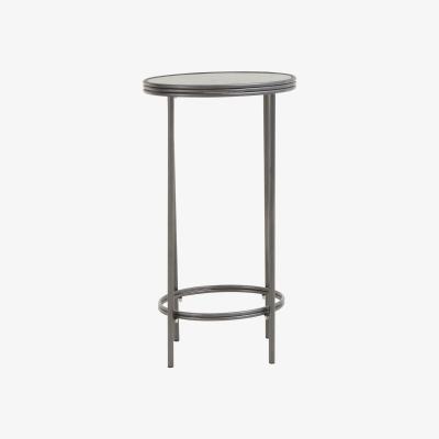La Redoute Antique Smoked Mirror Plant Stand Side Table
