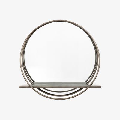 La Redoute 45cm Metal Shelf Round Mirror