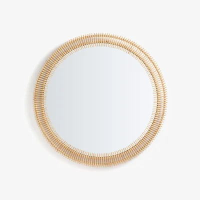 La Redoute Nogu 120cm Diameter Round Rattan Mirror