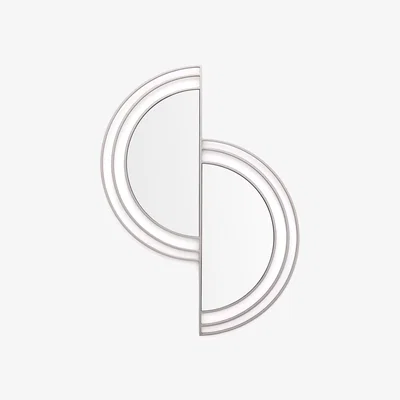 La Redoute Caius H120cm Deconstructed Satin Nickel Mirror