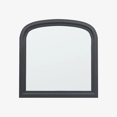 La Redoute 94cm Lead Wood Overmantle Arch Mirror