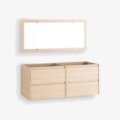 La Redoute Nirio L120cm Wall-Mounted Vanity Unit & Mirror