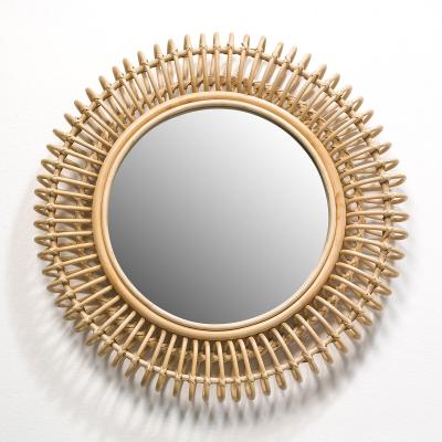 La Redoute Tarsile 60cm Diameter Round Rattan Mirror