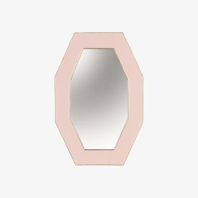 La Redoute 59cm Framed Octagonal Mirror Pink