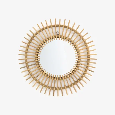 La Redoute Nogu Cane Sunburst Mirror