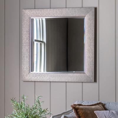 La Redoute 93cm Baddow Silver Square Mirror