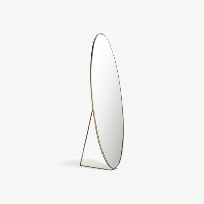 La Redoute Koban Oval Metal Psyche Mirror, H169.5cm
