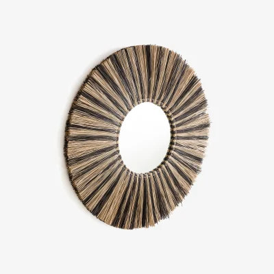 La Redoute Loully 100cm Diameter Round Mendong Mirror