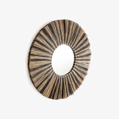La Redoute Loully 100cm Diameter Round Mendong Mirror