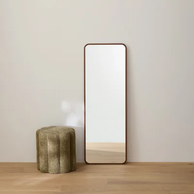 La Redoute Iodus Walnut Veneer 42 X 120cm Rectangular Mirror